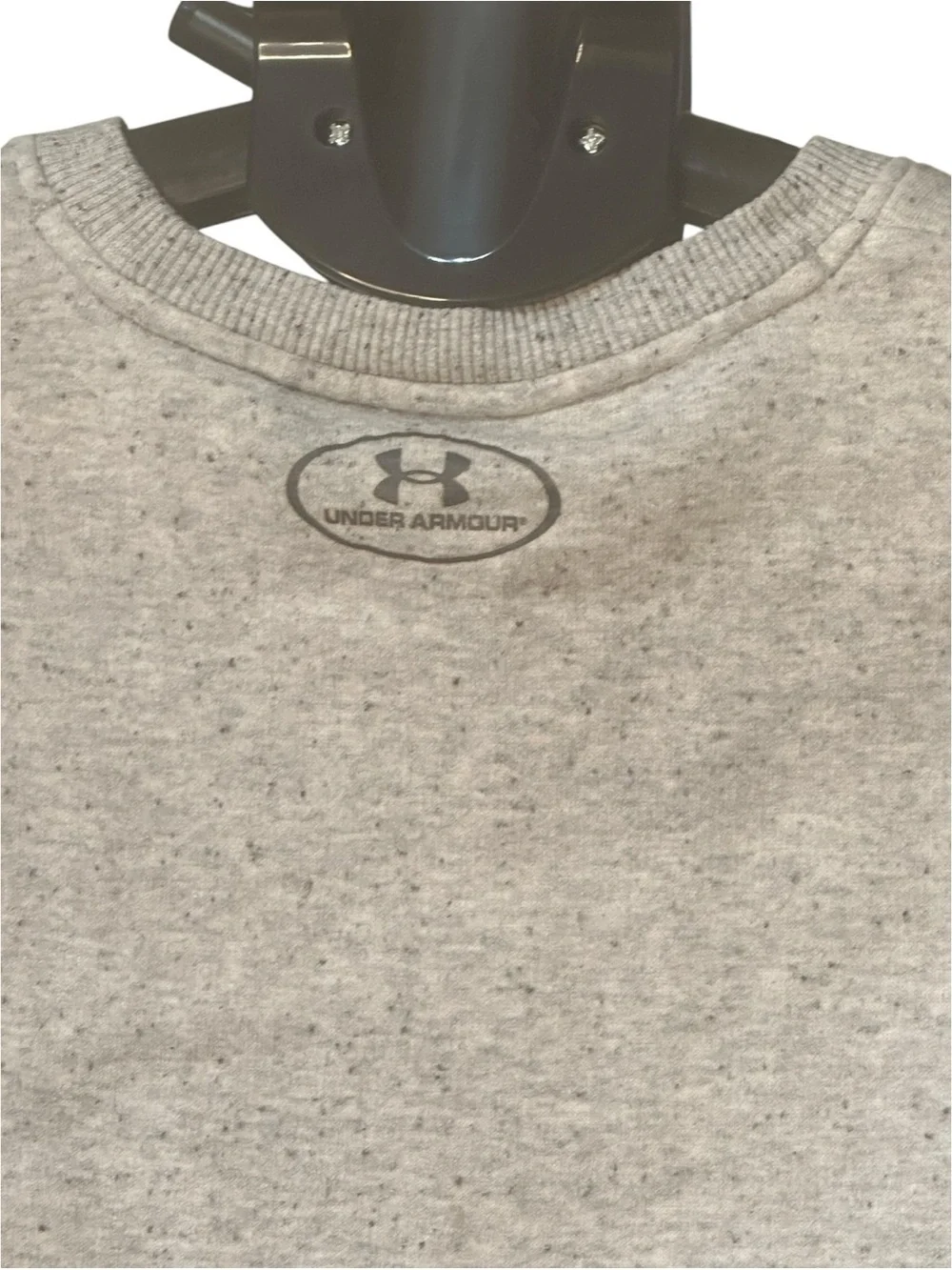 Under Armour Women’s Small Gray Crewneck Sweatshirt Loose Fit Athletic Pullover